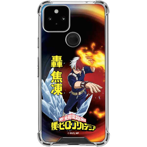 My Hero Academia Shoto Todoroki Season 4 Google Pixel 5 Clear Case